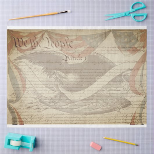 Patriottisch meubelpapier tissuepapier (Craft)