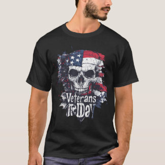 Patriottisch militair grunge T-shirt