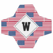 Patriottisch monogram AMERICAN FLAG Voetbal (Enkel)