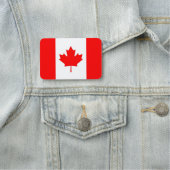 Patriottisch naamplaatje met vlag van Canada (In situ)