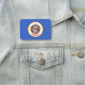 Patriottisch naamplaatje met vlag van Minnesota (In situ)