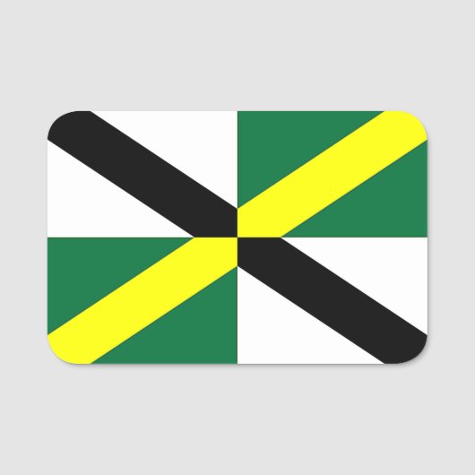 Patriottisch naamplaatje met vlag van Monterey Cit (Voorkant)