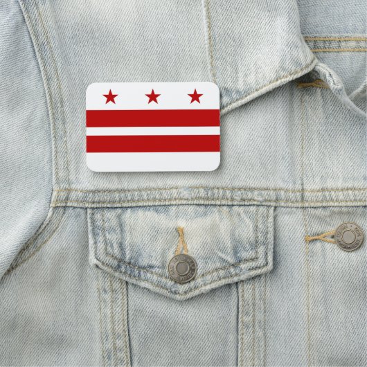 Patriottisch naamplaatje met vlag van Washington D (In situ)