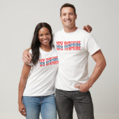 Patriottisch New Hampshire Rood en Blauw Boho T-sh T-shirt (Unisex)