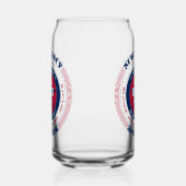 Patriottisch New Jersey typografie ontwerp Blikvorm Glas (Rechts)