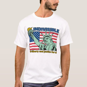 Patriottisch-Ondeelbaar-Vrijheid & Rechtvaardighei T-shirt