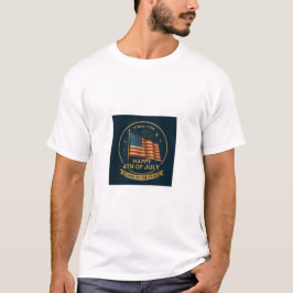 Patriottisch ontwerp. Amerikaanse vlag. T-shirt