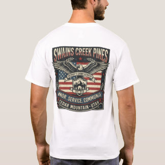 Patriottisch ontwerp t-shirt