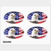 Patriottisch Ovale Sticker (Vel)