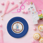 Patriottisch papier bord met Virginia vlag (Feest)