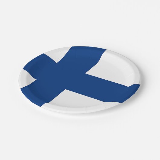 Patriottisch papier bord met vlag van Finland (Gekanteld)