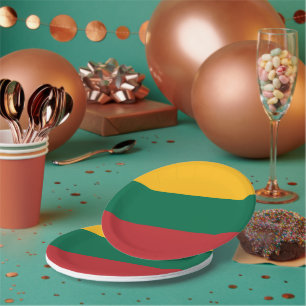 Patriottisch papier bord met vlag van Litouwen