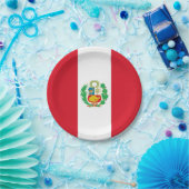Patriottisch papier bord met vlag van Peru (Feest)