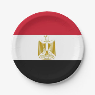 Patriottisch papieren bord met Egyptische vlag