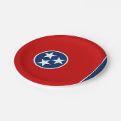 Patriottisch papieren bord met Tennessee vlag (Gekanteld)
