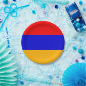 Patriottisch papieren bord met vlag van Armenië (Feest)