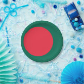 Patriottisch papieren bord met vlag van Bangladesh (Feest)