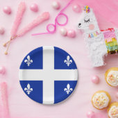 Patriottisch papieren bord met vlag van Quebec (Feest)