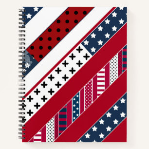 Patriottisch, patchwork notitieboek