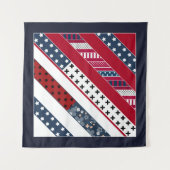 Patriottisch, patchwork wandkleed (Voorkant)