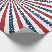 Patriottisch patroon cadeaupapier (Hoek)