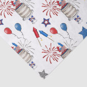 Patriottisch patroon tissuepapier (Detail)