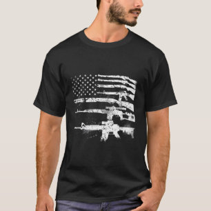 Patriottisch Pistool Rechten 2e ADT AR15 Amerikaan T-shirt