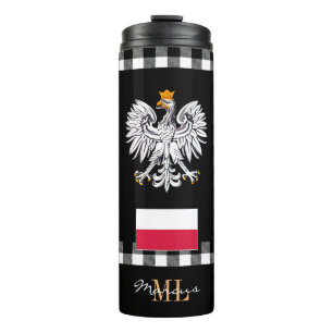 Patriottisch Polen reisbureau Mug, Poolse vlag Thermosbeker