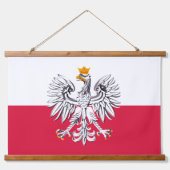 Patriottisch Polen Tapestry, Eagle, Poolse vlag Hangend Wandkleed (Voorkant)