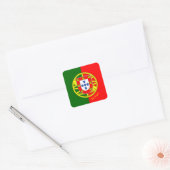Patriottisch Portugal, Portugese vlag, reizen/spor Vierkante Sticker (Envelop)