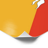 Patriottisch poster met Bhutan Perfect Poster (Hoek)