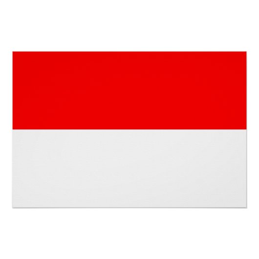 Patriottisch poster met Indonesische vlag Perfect Poster (Voorkant)