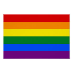 Patriottisch poster met LGBT-vlag Perfect Poster