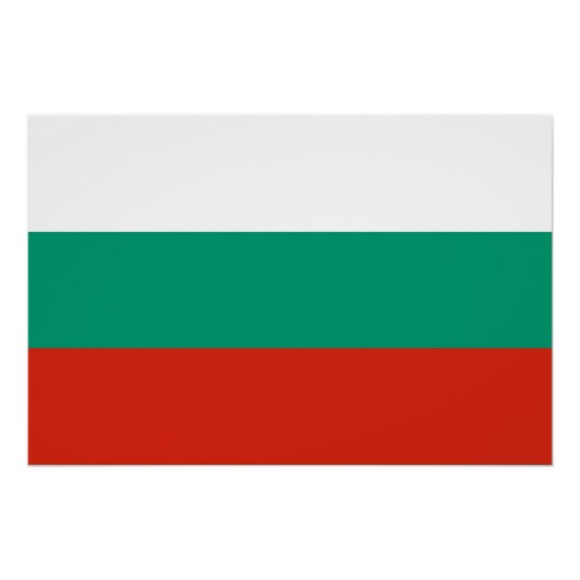 Patriottisch poster met vlag van Bulgarije Perfect Poster (Voorkant)