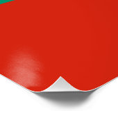 Patriottisch poster met vlag van Bulgarije Perfect Poster (Hoek)