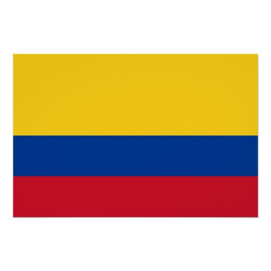 Patriottisch poster met vlag van Colombia Perfect Poster (Voorkant)