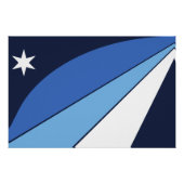 Patriottisch poster met vlag van Columbia, SC Perfect Poster (Voorkant)