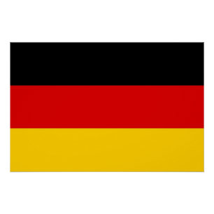 Patriottisch poster met vlag van Duitsland Perfect Poster