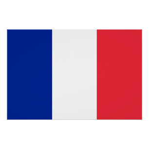 Patriottisch poster met vlag van Frankrijk Perfect Poster