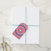 Patriottisch Ringpatroon Cadeaulabel (Met Touw)