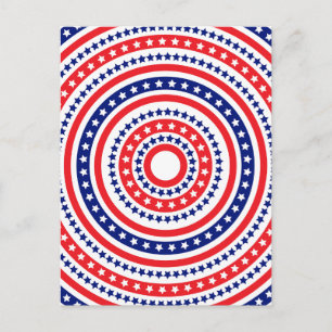Patriottisch ringpatroon feestdagenkaart
