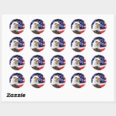 Patriottisch Ronde Sticker (Vel)