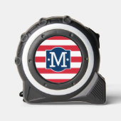 Patriottisch rood wit blauw aangepast monogram Ini Rolmaat (Voorkant)