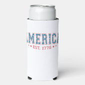 PATRIOTTISCH ROOD WIT BLAUW AMERIKA EST 1776 (Seltzer Voorkant)