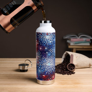 PATRIOTTISCH ROOD WIT BLAUW AMERIKAANS VUURWERK WATERFLES