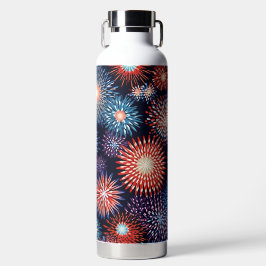 PATRIOTTISCH ROOD WIT BLAUW AMERIKAANS VUURWERK WATERFLES