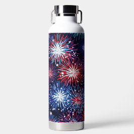 PATRIOTTISCH ROOD WIT BLAUW AMERIKAANS VUURWERK WATERFLES
