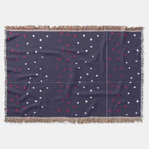 Patriottisch rood wit & blauw Zwitsers kruis plus Deken