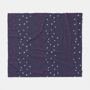 Patriottisch rood wit & blauw Zwitsers kruis plus Fleece Deken