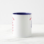 Patriottisch rood, wit en blauw Amerikaanse vlag v Mok (Midden)